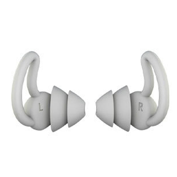 4 PCS / 2 Pair Shark Fin Nnti-falling and Noise-reducing Earplugs Anti-Noise Earplugs For Sleeping Dormitory Noise Cancelling And Noise Prevention Earplugs(Gray (2 Layers))