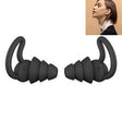 4 PCS / 2 Pair Shark Fin Nnti-falling and Noise-reducing Earplugs Anti-Noise Earplugs For Sleeping Dormitory Noise Cancelling And Noise Prevention Earplugs(Black (3 Layers)) - Earmuff & Pad by PMC TechLife | Online Shopping South Africa | PMC TechLife