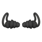 4 PCS / 2 Pair Shark Fin Nnti-falling and Noise-reducing Earplugs Anti-Noise Earplugs For Sleeping Dormitory Noise Cancelling And Noise Prevention Earplugs(Black (3 Layers))