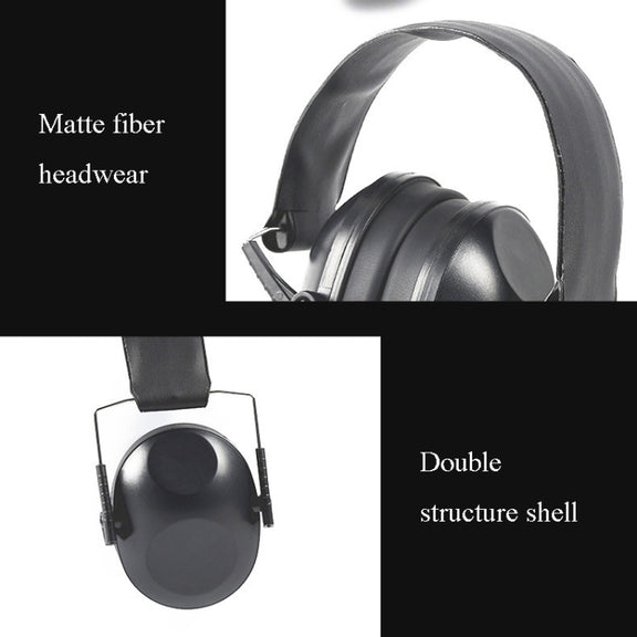 Learn Sleep Industry Noise Cancelling Earmuffs Shooting Soundproof Earmuffs(Black)