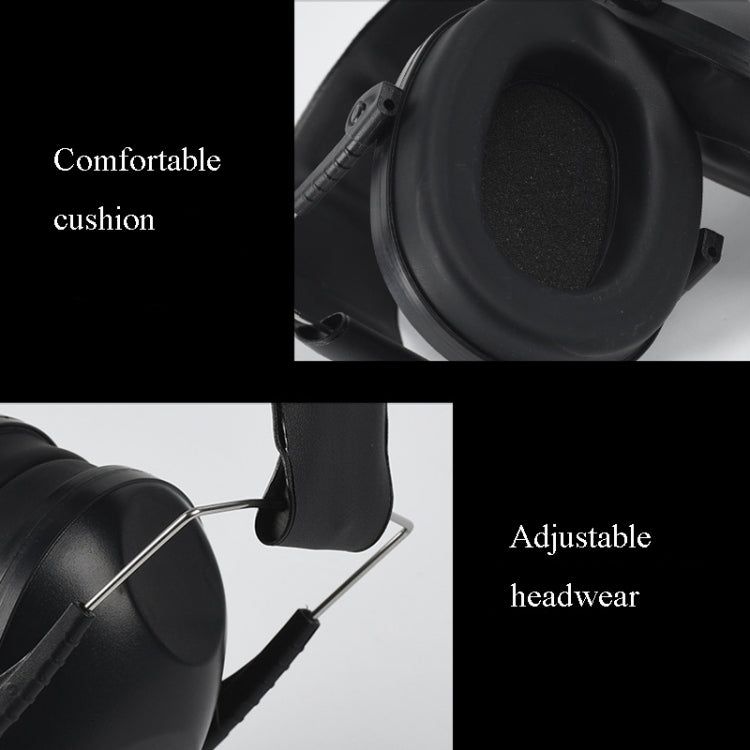 Learn Sleep Industry Noise Cancelling Earmuffs Shooting Soundproof Earmuffs(Black)