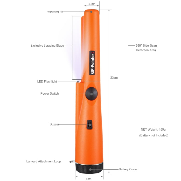 GP-Pointer S Metal Detector Gold Detector Pointer Pinpointing(Orange) Random Package Delivery - Voltage Detector by PMC Jewellery | Online Shopping South Africa | PMC Jewellery | Buy Now Pay Later Mobicred