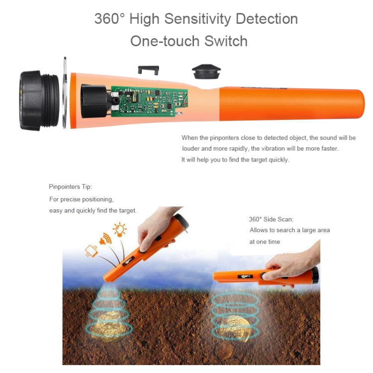 GP-Pointer S Metal Detector Gold Detector Pointer Pinpointing(Orange) Random Package Delivery - Voltage Detector by PMC Jewellery | Online Shopping South Africa | PMC Jewellery | Buy Now Pay Later Mobicred
