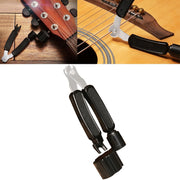 Guitar String Changing Tool Set String Trimmer Winding String Winding Three-in-one Clamp Guitar Accessories(Black Wihout Paper Jam)
