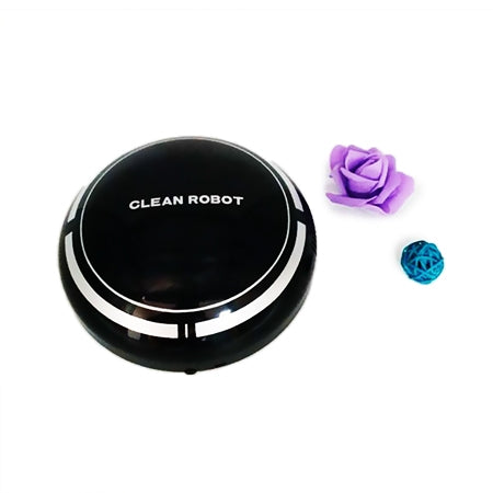 2 In 1 Rechargeable Floor Sweeping Robot Dust Catcher Intelligent Auto-Induction Floor Sweeping Robot Vacuum Cleaner(White)