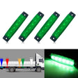 4 PCS 12V 6 SMD Auto Car Bus Truck Wagons External Side Marker Lights LED Trailer Indicator Light Rear Side Lamp(Green) - Clearance Lights by PMC TechLife | Online Shopping South Africa | PMC TechLife | Buy Now Pay Later Mobicred