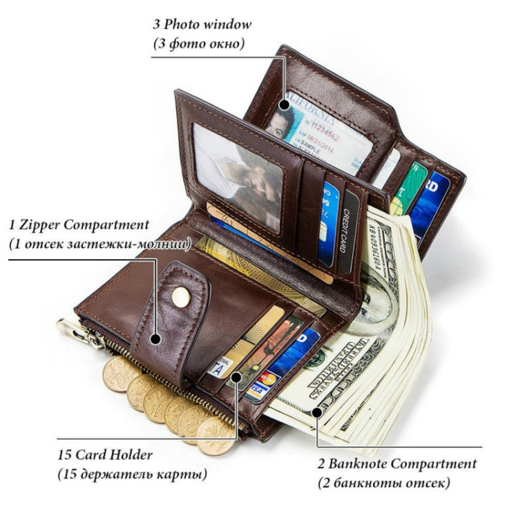 Men Leather Wallet Smart Bluetooth Antimagnetic RFID Anti-Lost Anti-Theft Multi-Function Coin Purse - free shipping - PMC Jewellery - Order now!