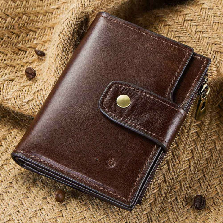Men Leather Wallet Smart Bluetooth Antimagnetic RFID Anti-Lost Anti-Theft Multi-Function Coin Purse - free shipping - PMC Jewellery - Order now!