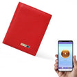 Vertical Wallet Smart Bluetooth Anti-Lost Anti-Theft Leather Bag, Style:Smart(Red) - free shipping - PMC TechLife - Order now!