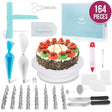 164 in 1 Cake Turntable Set Stainless Steel Decorating Mouth Baking Tools - Food Molds by PMC TechLife | Online Shopping South Africa | PMC TechLife