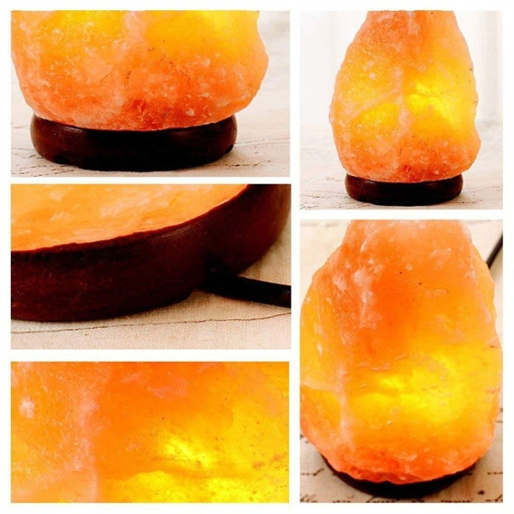 USB Power Himalayan Crystal Rock Salt Desk Lamp Night Light With Wood Base & E14 Bulb & Switch, Size:2-3kg(Colorful Light) - Night Lights by PMC TechLife | Online Shopping South Africa | PMC TechLife