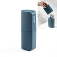 Portable Toothbrush Cups for Business Trips with Lid Creative Mouthwash Cup, Style:Without Sub-bottle(Dark Blue) - Storage Boxes by PMC TechLife | Online Shopping South Africa | PMC TechLife