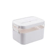 Household Portable Cosmetic Finishing Storage Box Large-capacity Family Safety Emergency Storage Box Double-layer Medicine Case, Size:S-24x16.5x16cm(White) - free shipping - PMC TechLife - Order now!