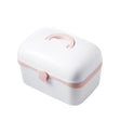Multifunctional Dustproof Jewelry Cosmetic Plastic Box Household Portable Medicine Box Case, Size:S 24x16.5x14cm(White) - free shipping - PMC TechLife - Order now!