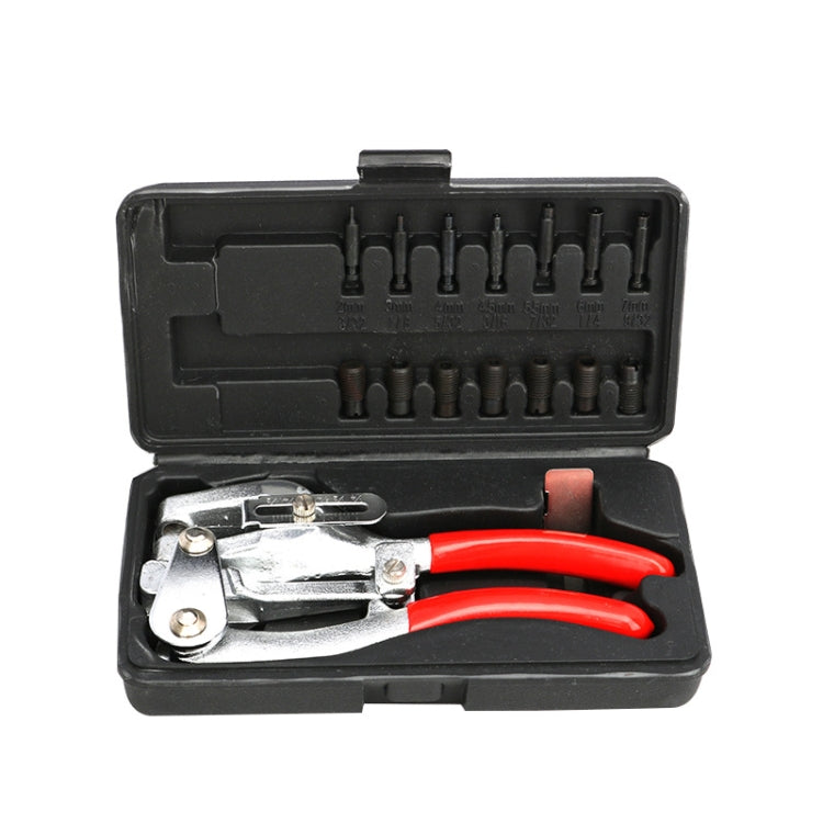 16 in 1 Stainless Steel Copper Aluminum Strip Iron Leather Plastic Manual Punching Pliers Punching Machine Set - Pliers by PMC TechLife | Online Shopping South Africa | PMC TechLife