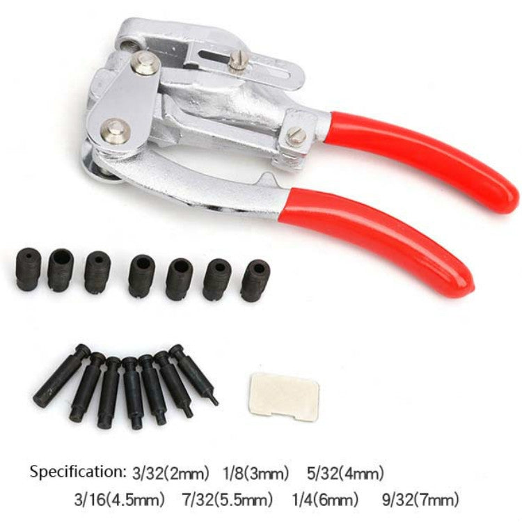 16 in 1 Stainless Steel Copper Aluminum Strip Iron Leather Plastic Manual Punching Pliers Punching Machine Set - Pliers by PMC TechLife | Online Shopping South Africa | PMC TechLife