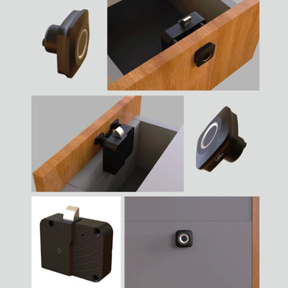 Smart Drawer Locker Fingerprint Lock Household Anti-Theft Lock - free shipping - PMC Jewellery - Order now!