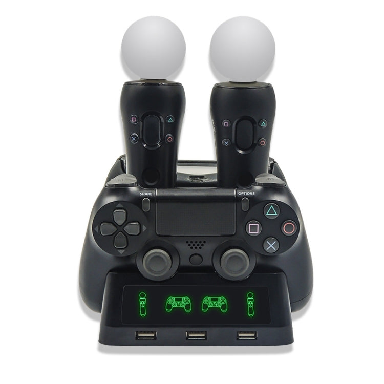 iPlay Gamepad Charger Multifunctional Charging Base For PS4 VR/PS VR/PS Move - Charger & Power by iplay | Online Shopping South Africa | PMC TechLife