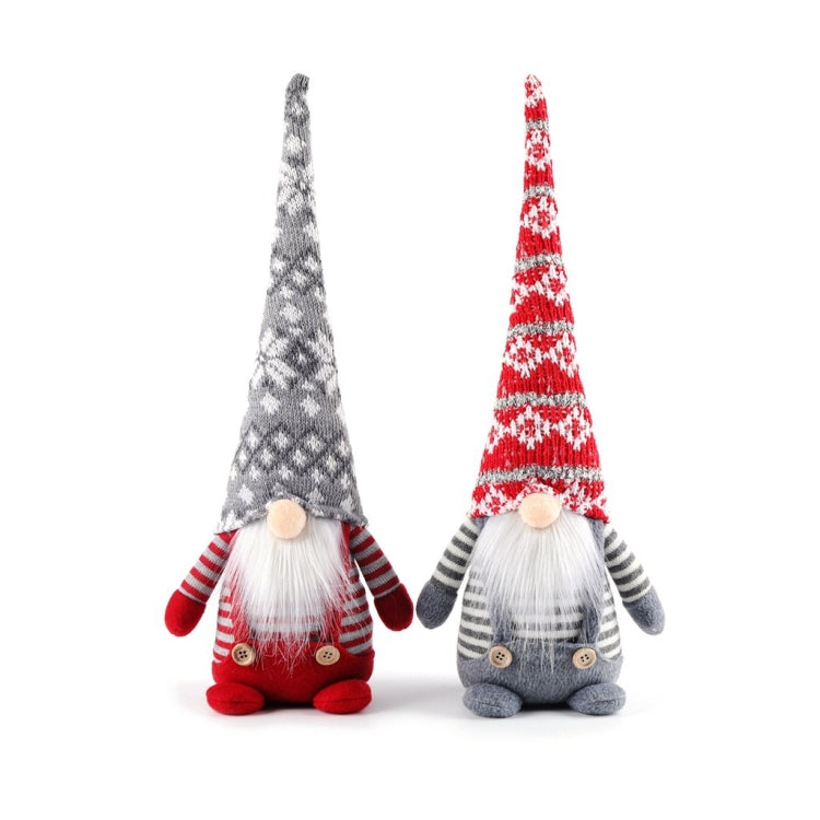 Christmas Decorations Faceless Elderly Dolls Forest Elderly Dolls Christmas Ornaments(Grey Hat) - Dolls by PMC TechLife | Online Shopping South Africa | PMC TechLife