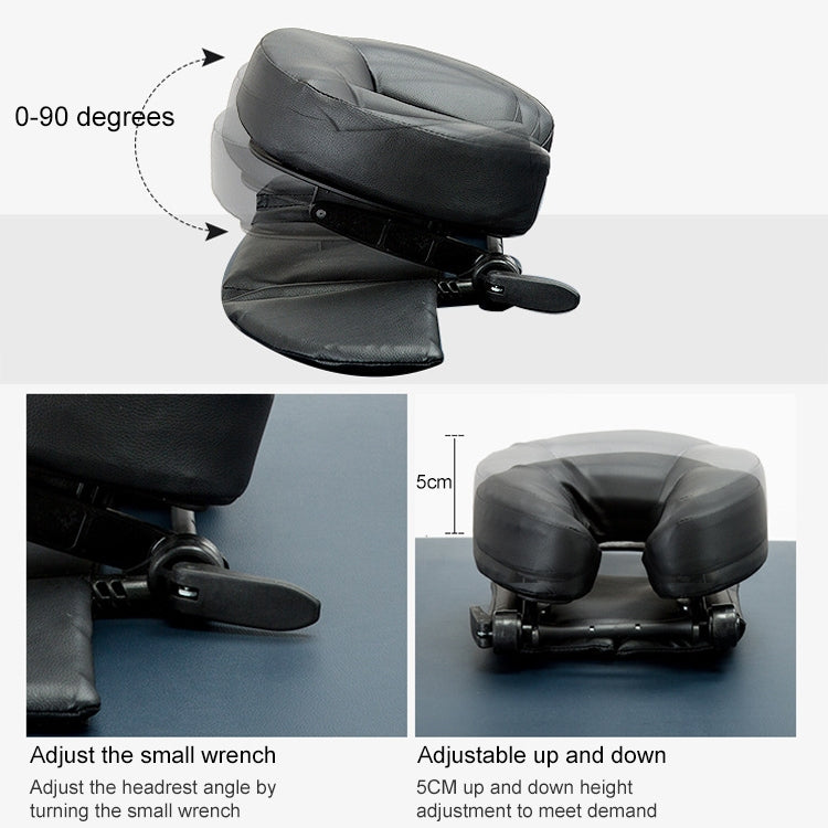 Adjustable Headrest Face Pillow Family Massage Beauty Cradle Rest Pad For Desk(Black Color) - free shipping - PMC TechLife - Order now!