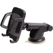 Car Phone Holder Car Air Outlet Mobile Phone Holder Suction Cup Navigation Instrument Panel General, Style:2 in 1(Gray)