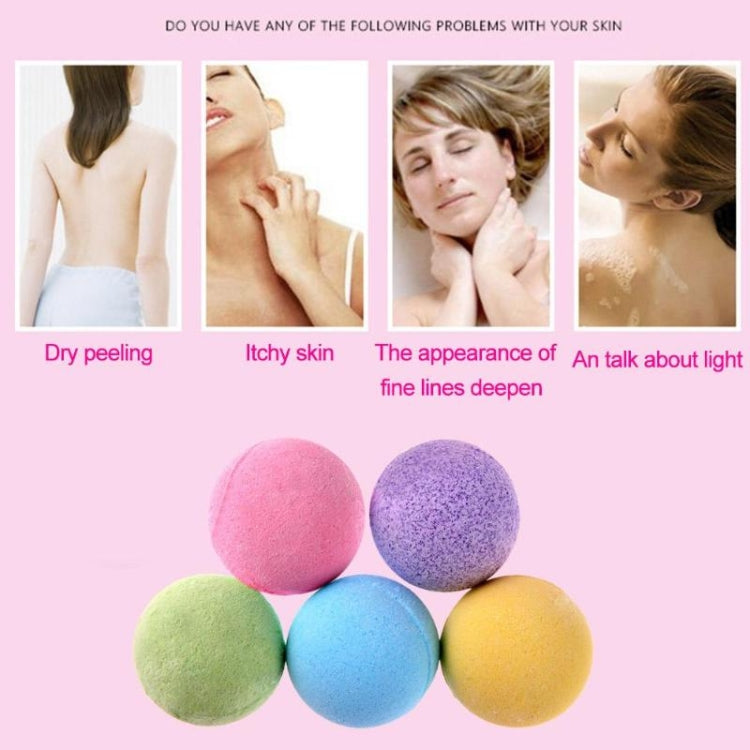 3 PCS 10g Natural Bubble Shower Bombs Ball Bath Salt Body Essential Oil Bath Ball(Yellow) - Bath Supplies by PMC TechLife | Online Shopping South Africa | PMC TechLife