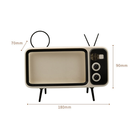 Q02 Retro Desktop Lazy Live TV Phone Holder for 4.7~6.2 inch Display Mobile Phone(Orange)