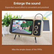Q02 Retro Desktop Lazy Live TV Phone Holder for 4.7~6.2 inch Display Mobile Phone(Orange)