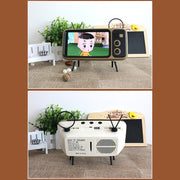 Q02 Retro Desktop Lazy Live TV Phone Holder for 4.7~6.2 inch Display Mobile Phone(Orange)