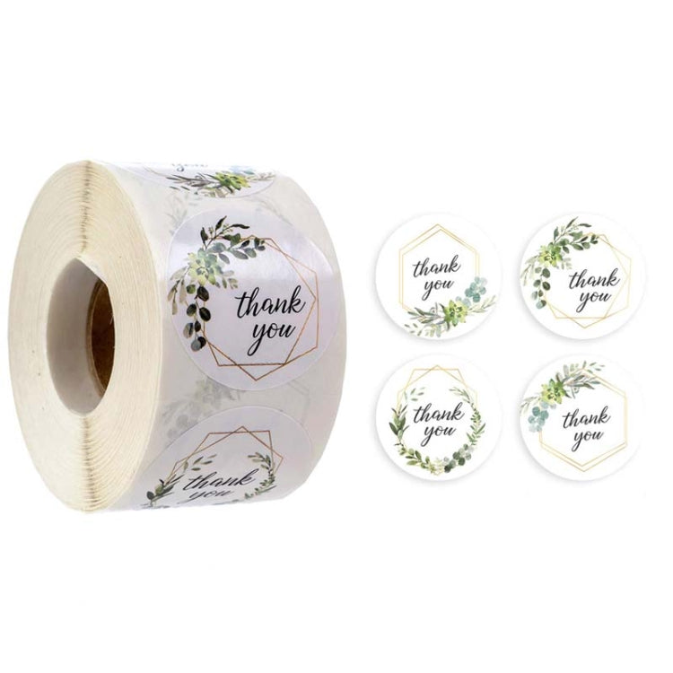 Roll Flower Thank You Sticker Birthday Party Wedding Decoration, Size: 2.5cm/1inch(A-14) - Sticker & Tags by PMC TechLife | Online Shopping South Africa | PMC TechLife