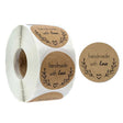 Kraft Paper Sealing Stickers Handmade Baking Labels Holiday Gift Packaging Decoration, Size: 2.5cm/1inch(B-05) - Sticker & Tags by PMC TechLife | Online Shopping South Africa | PMC TechLife
