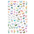 10pcs 3D Adhesive Butterfly Retro Rose Color Nail Art Sticker(F-625) - free shipping - PMC TechLife - Order now!