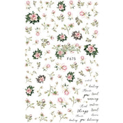 10pcs 3D Adhesive Butterfly Retro Rose Color Nail Art Sticker(F-675)
