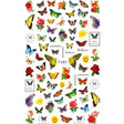 10pcs 3D Adhesive Butterfly Retro Rose Color Nail Art Sticker(F-680) - free shipping - PMC TechLife - Order now!