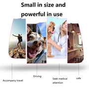 Portable Pet Backpack Dog Go Out Messenger Folding Bag Pet Supplies, Specification: Small(Pink)