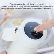 FANJANE Reminder Drinking Smart Thermos Cup(White)