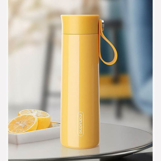 FANJANE Reminder Drinking Smart Thermos Cup(Yellow) - free shipping - PMC Jewellery - Order now!