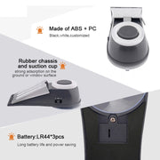 MSA-803 Window Vibration Alarm Door Stopper Flashing Light Burglar Alarm(White)