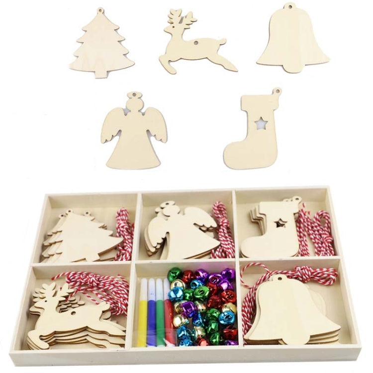 Christmas Creative DIY Decoration Gift Set  Handmade Wood Chip Pendant, Style:JM02039 - Ornaments by PMC TechLife | Online Shopping South Africa | PMC TechLife