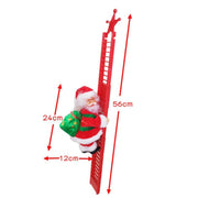 Electric Santa Claus Toy Christmas Children Gift Decoration, Specification: Red Ladder