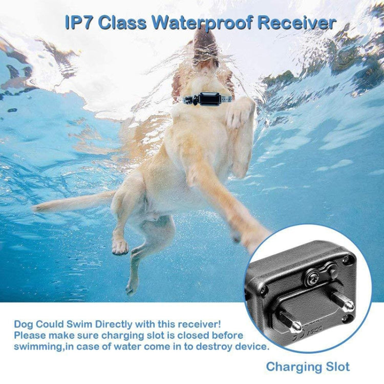 800m Remote Control Electric Shock Bark Stopper Vibration Warning Pet Supplies Electronic Waterproof Collar Dog Training Device, Style:556-1(AU Plug) - Training Aids by PMC TechLife | Online Shopping South Africa | PMC TechLife