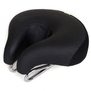 Noseless Bicycle Saddle Mountain Bike Thickened  Soft Cushion(Black)