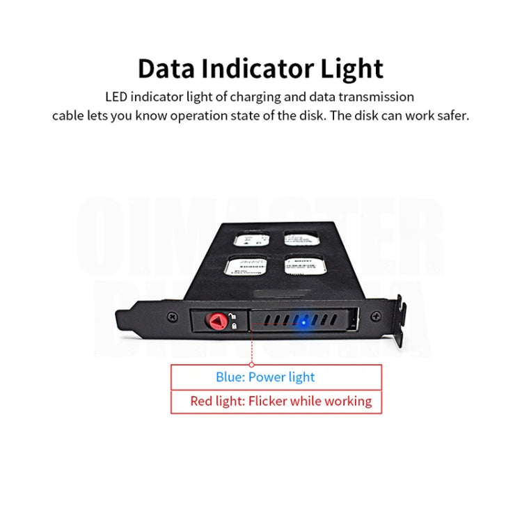 OImaster MR-9100 PCI Single-Disk Hard Disk Box Built-In Hard Disk Rack