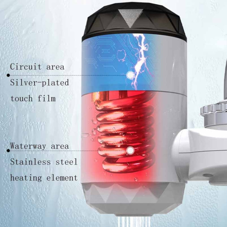 Zoosen Electric Hot Water Faucet Connection Type Instant Hot Water Faucet CN Plug, Style:White + Leak Protection - Faucets & Accessories by zoosen | Online Shopping South Africa | PMC TechLife | Buy Now Pay Later Mobicred