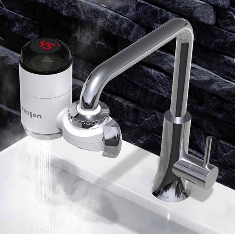 Zoosen Electric Hot Water Faucet Connection Type Instant Hot Water Faucet CN Plug, Style:White + Leak Protection - Faucets & Accessories by zoosen | Online Shopping South Africa | PMC TechLife | Buy Now Pay Later Mobicred