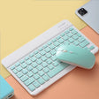 Universal Ultra-Thin Portable Bluetooth Keyboard and Mouse Set For Tablet Phones, Size:10 inch(Green Keyboard + Green Mouse) - Universal Keyboard by PMC TechLife | Online Shopping South Africa | PMC TechLife