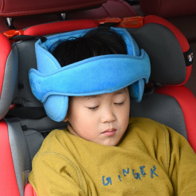 Child Car Seat Head Support Comfortable Safe Sleep Solution Pillows Neck Travel Stroller Soft Cushion (Dark Blue)