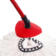 4 PCS Rotating Triangle Cotton Yarn Mop Head Mop Replacement Cloth For O-Cedar/Vileda