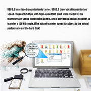 Olmaster External Notebook Hard Drive Adapter Cable Easy Drive Cable USB3.0 to SATA Converter, Style:Hard Disk Dedicated, Size:2.5 Inch