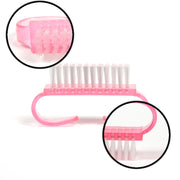 10 PCS Cleaning Brush Tools Nail Art Care Manicure Pedicure Remove Dust Small Angle Clean Brushes(Pink)